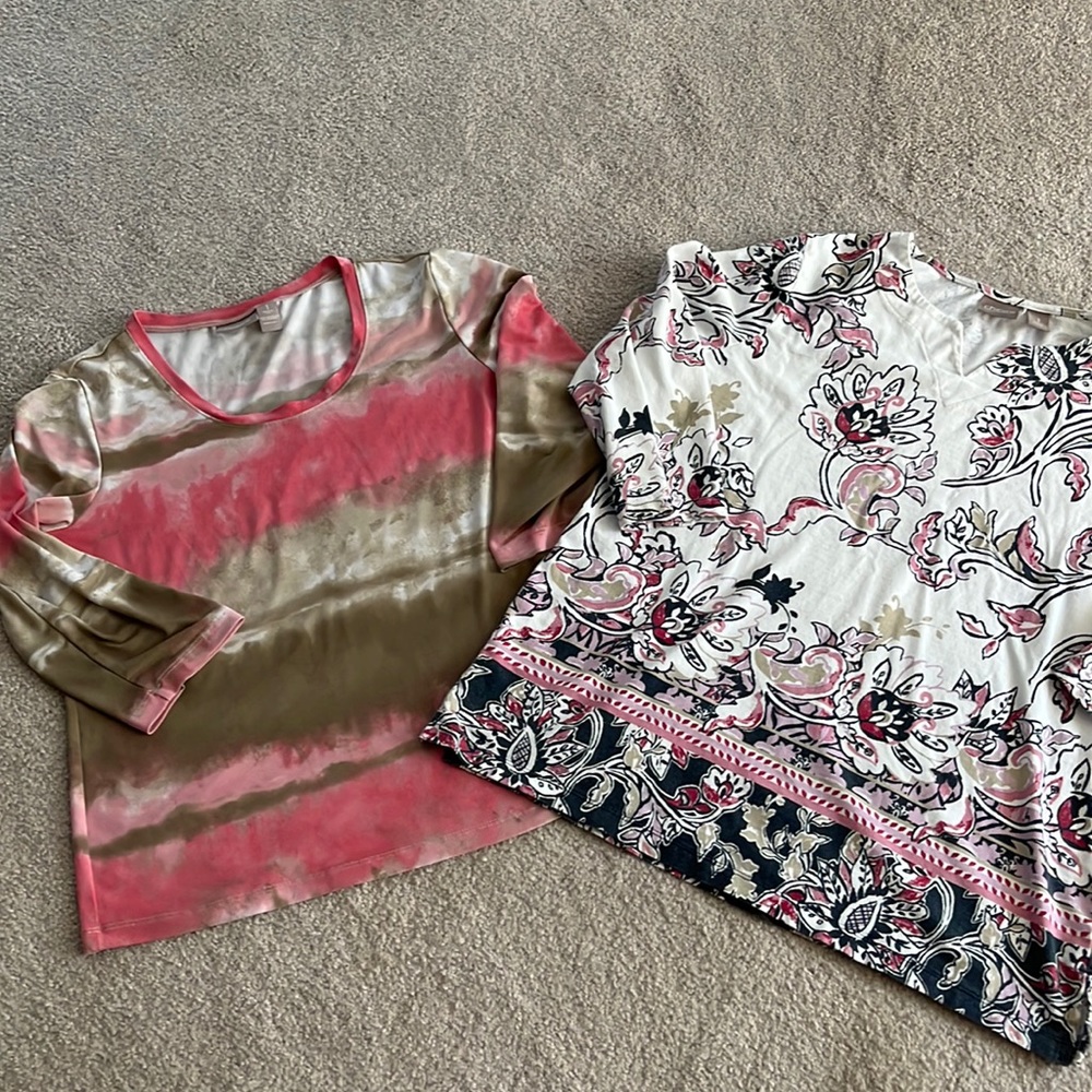 Chico’s set of shirts sz. 1